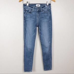 Paige Verdugo Ankle Distressed Skinny Leg Denim Jeans